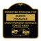 Signmission Reserved Parking for Guest Preacher Unauthorized Vehicles Towed Away Alum, 18" x 18", BG-1818-23101 A-DES-BG-1818-23101 - alternate 1